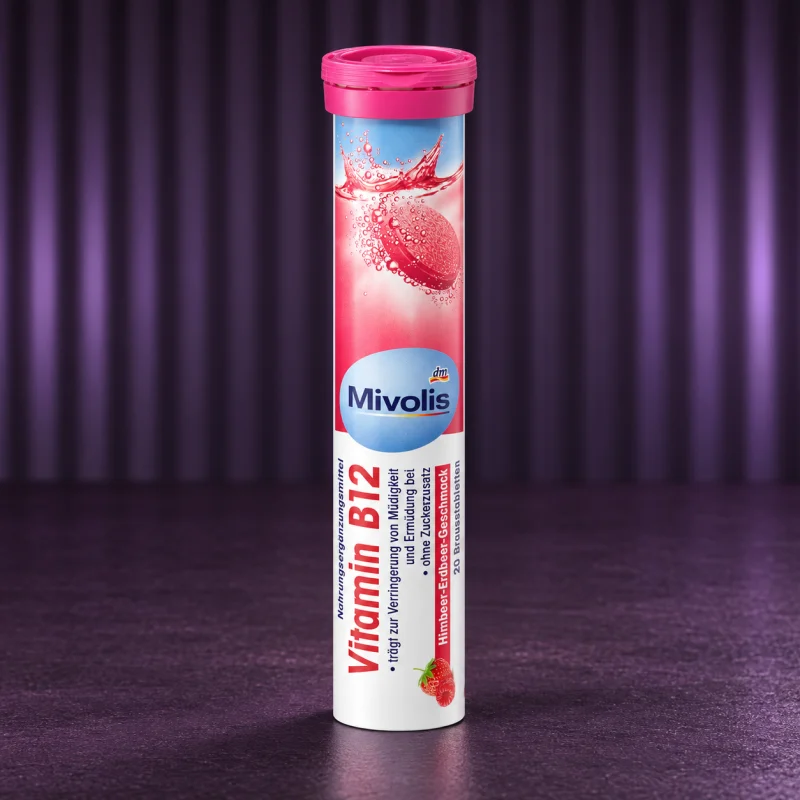 Mivolis Witamina B12 tabletki musujące, 82 g